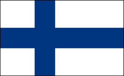 flaga Finlandii w wersji popularnie używanej